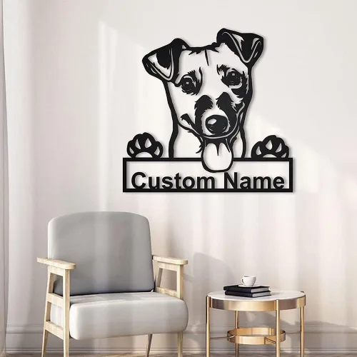 Vista 21 de zouwii Letrero de metal personalizado para perro Airedale Terrier Letrero de metal personalizado Airedale Terrier Airedale Terrier divertido