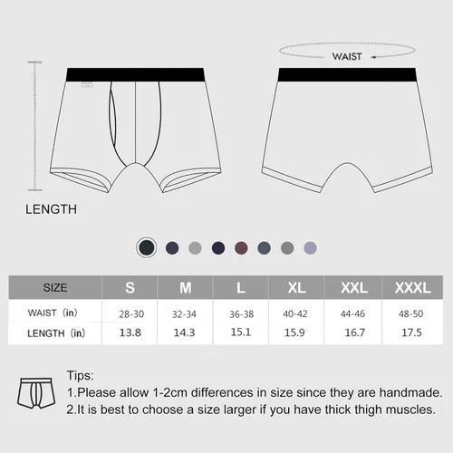 Vista 6 de BAMBOO COOL Calzoncillos tipo bóxer para hombre, sin montar, cómodos, transpirables, de viscosa de bambú para hombre, paquete de 3