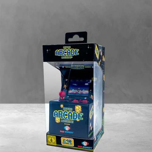 Vista 6 de Mad Monkey - Consola de juegos Retro Arcade, Negro (2000013)