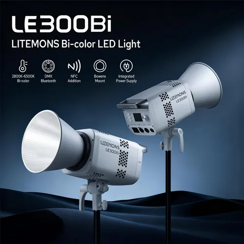 Vista 2 de Godox Litemons LE300Bi - Luz de video LED bicolor de 300 W con ventilador