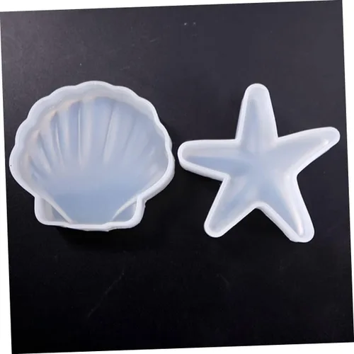 Vista 6 de Anneome Moldes de silicona únicos para caracolas de estrella de mar, seguros para hacer jabón de bricolaje para decoración