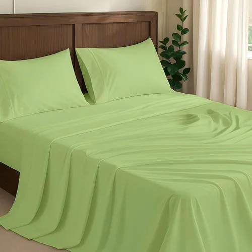 Vista 32 de NON Sticky cotton Juego de sábanas cortas de algodón egipcio de alta calidad para caravana, 4 piezas, bolsillo profundo de 12 pulgadas, suave, fácil