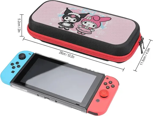 Vista 2 de IFMAXCOX Ku-romi - Funda de transporte para Nintendo Switch Game Protector Case para estudiantes