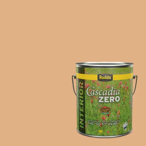 Vista 108 de Rodda Paint CASCADIA ZERO - Pintura plana e imprimación para interiores en uno, cuarto de galón, crema de ballet