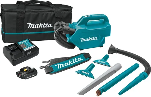 Vista 2 de Makita LC09A1 - Kit de aspiradora inalámbrica de iones de litio de 12 V MAX CXT (2.0 Ah) con linterna L.E.D. inalámbrica ML103 12V MAX CXT de iones