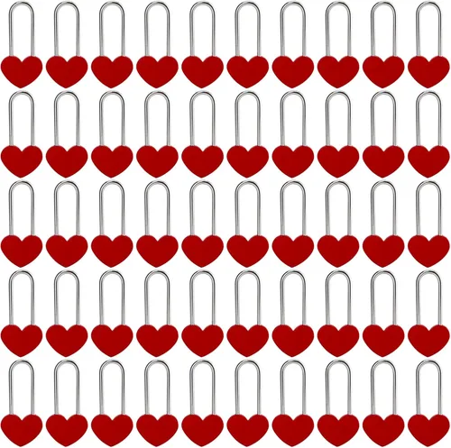 Vista 19 de Candado de amor VeYocilk de 3.5" 50mm en forma de corazón, candado de corazón negro para deseos de amor, ideal para bodas, San Valentín