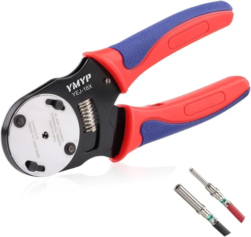 Vista 14 de Deutsch - Engarzadora de barril cerrado tamaño 12,4 vías sangría, 8 tipos de impresión para contactos sólidos Deutsch DTP calibre 14-12 AWG (YEJ-12X)