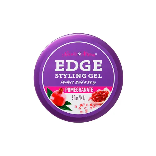 Vista 5 de Nicole & Alyssa - Gel Edge Control 5oz - Extracto de granada, fijación duradera, fórmula sin escamas, acabado elegante