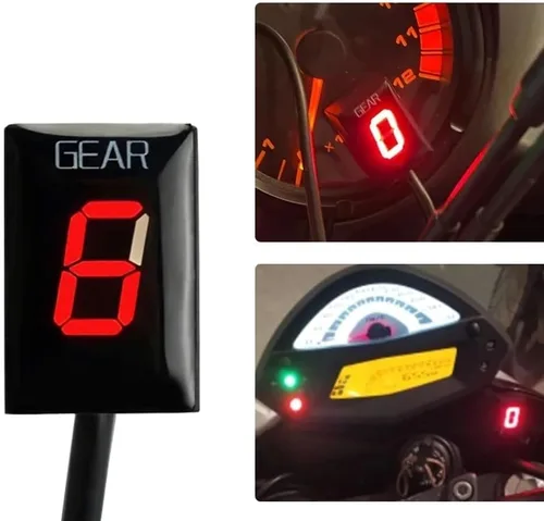 Vista 3 de Indicador de engranaje de motocicleta, indicador de engranaje de motocicleta, medidor de visualización de velocidad para FZ1 FZ1N FZ 1 1N FZ1S FZ8