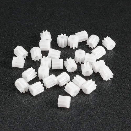 Vista 4 de uxcell Engranajes de plástico 8 dientes 082A engranajes de plástico engranajes helicoidales de engranajes de reducción para RC coche robot motor