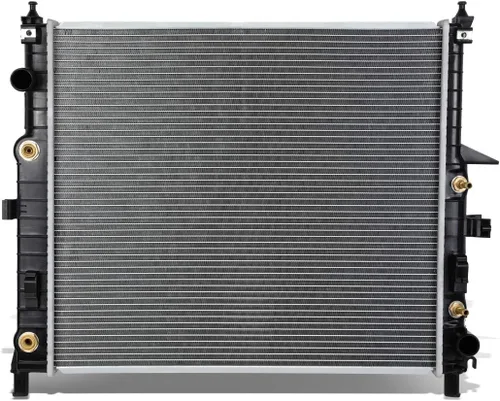 Vista 14 de DNA Motoring OEM-RA-13254 Radiador de núcleo de aluminio de 1 fila compatible con 07-09 Sprinter 2500 3500,26-11/16 pulgadas de ancho x 15-11/16
