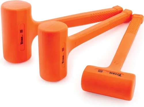 Vista 8 de Titan 63008 Martillo de Golpe Muerto de 8 onzas con Cabeza Rellena de Perdigones de Acero, Resistente a Chispas y Rebotes, Mango Texturizado Tipo
