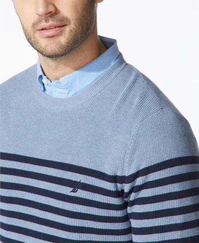 Vista 4 de Nautica Suéter de punto a rayas para hombre