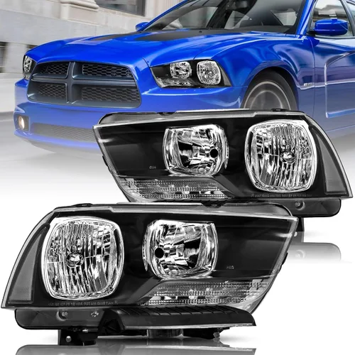 Vista 14 de Conjunto de faros halógenos Bingbingmotor para Dodge Charger 2015-2023