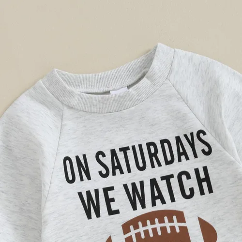 Vista 4 de Honganda Enterizo de fútbol para bebés y niñas con diseño divertido de papá Saturday