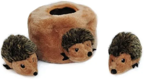 Vista 2 de ZippyPaws - Peluche de juguete que rechina de tejido suave, para perros, N/A, Marrón