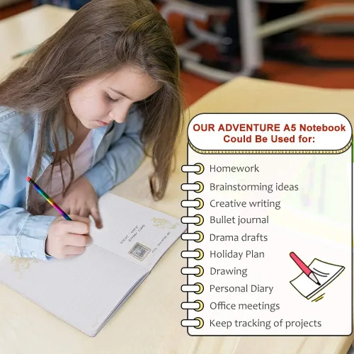 Vista 6 de Cuaderno de escritura XYTMY A5 y B6 de piel sintética
