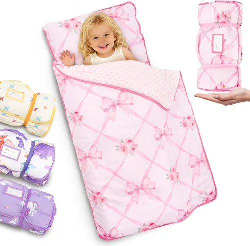 Vista 19 de Primlect - Tapete para siesta con almohada, saco de dormir extra grande grueso Beige