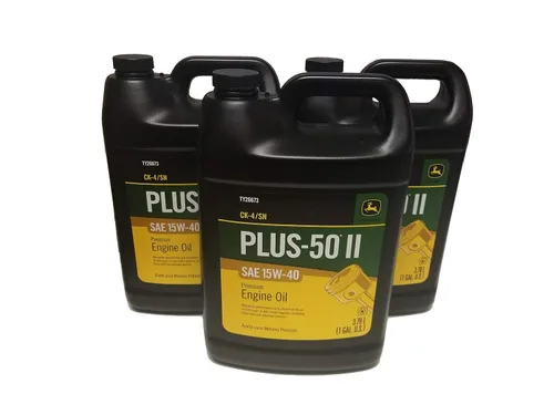 Vista 2 de John Deere Equipo Original Plus-50 II SAE 15W-40 Aceite - TY26673 (MULTI-PACK GALLONS) (2)