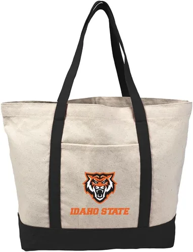 Vista 54 de Campus Lab Bolsa de lona con logotipo primario colegiado con bolsillo externo, bolsa de hombro reutilizable para ir de compras, playa Águilas A&m