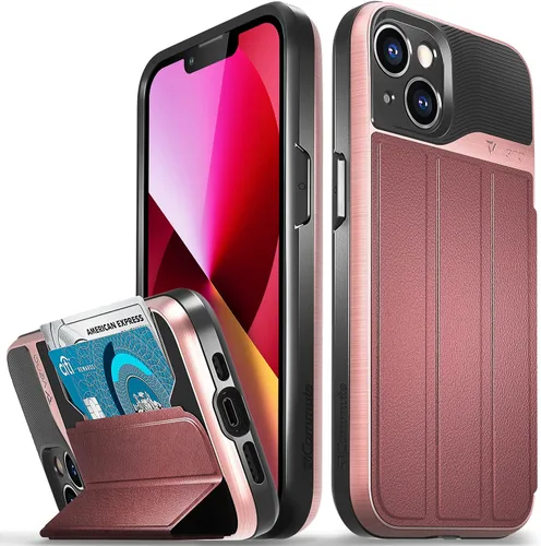 Vista 22 de VENA vCommute - Funda tipo cartera compatible con Apple iPhone 11 (6.1 pulgadas 2019), (protección contra caídas de grado militar) con tapa y ranura