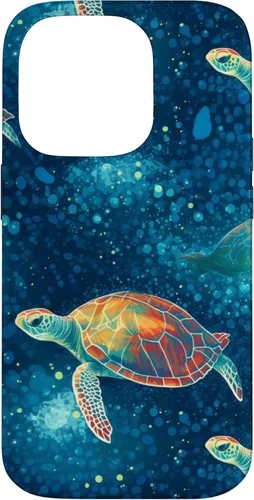 Vista 17 de iPhone 16 Magical Sea Turtles Case