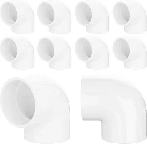 Vista 10 de Accesorios de codo de PVC de 90 grados de 1 pulgada, se adapta a tubos OD SCH40 de 1.315 pulgadas, paquete de 20 Conectores de grado de muebles