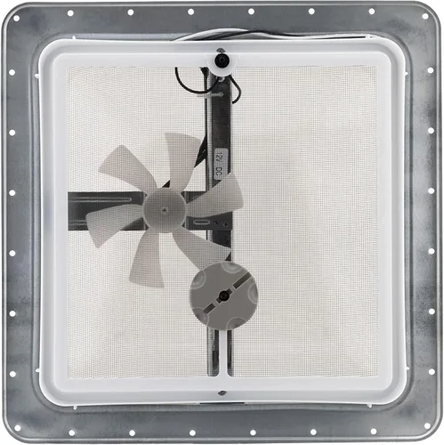 Vista 6 de HENG'S Ventilación de techo universal de 14 pulgadas para remolques de camping, color blanco, con ventilador de 12 voltios 71112-C. No incluye