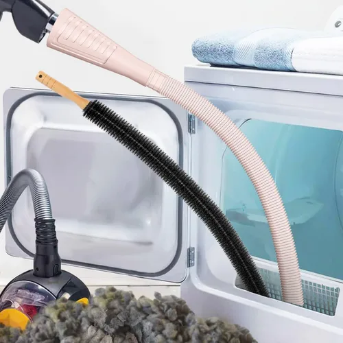 Vista 10 de Sealegend Kit de limpiador de ventilación de secadora de 2 piezas, accesorio para aspiradora de pelusa de secadora con cepillo removedor de pelusa