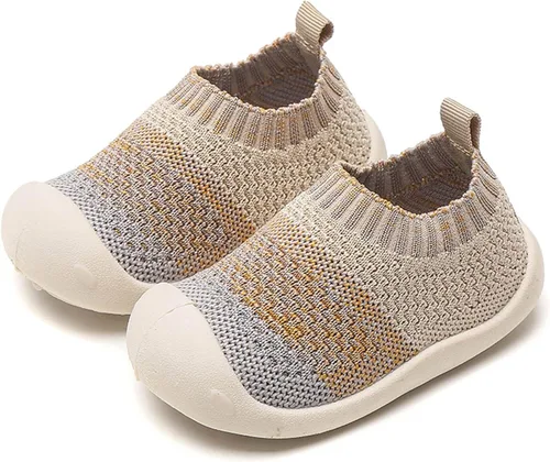 Vista 4 de Zapatos de bebé para caminar por primera vez zapatos para niños zapatos deportivos para niños y niñas suela suave de malla antideslizante