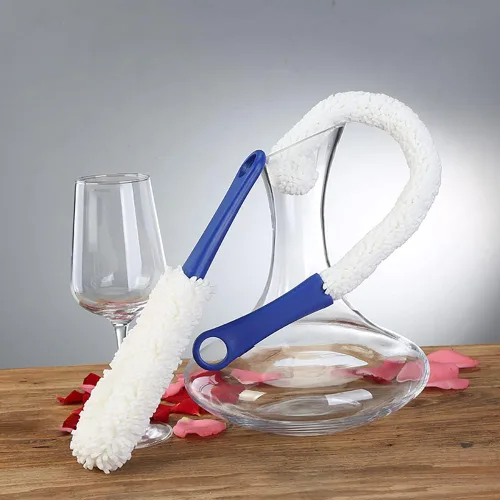 Vista 5 de LJDJ Cepillo de limpieza de botellas, juego de 2 tamaños diferentes, estropajo flexible para botellas, herramientas de limpieza multifunción