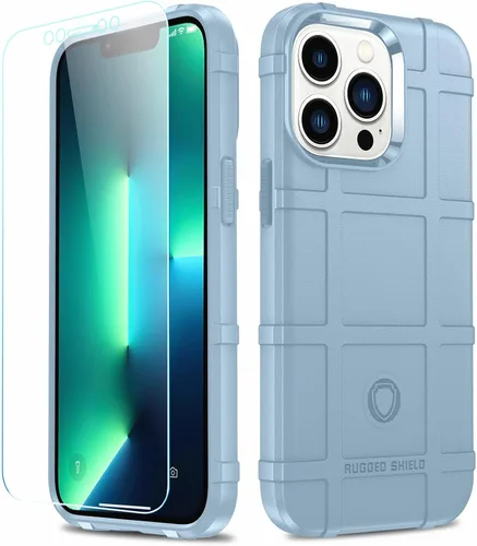 Vista 39 de Funda para iPhone 13, Rugged Shield 8 pies a prueba de caídas TPU Armadura gruesa Funda protectora táctica compatible con iPhone 13 (6.1 pulgadas)