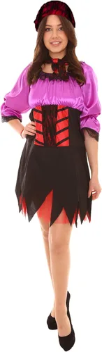 Vista 2 de Disfraz de pirata sexy para mujer de Halloween