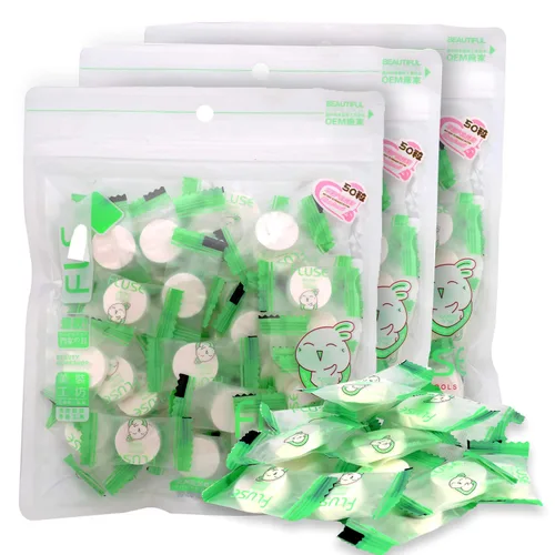 Vista 11 de DIY 100 piezas comprimido desechable de algodón facial hoja grano cuidado de la piel seco máscara papel para el hogar viajes
