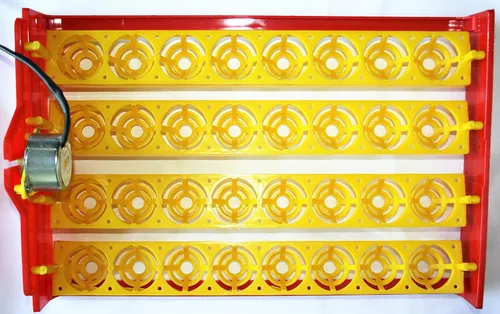 Vista 4 de Girador automático de huevos de codorniz de 110 voltios CA 32 1/240 rpm para incubadora, aves de corral aviar, distribuidor local de EE. UU. * 110