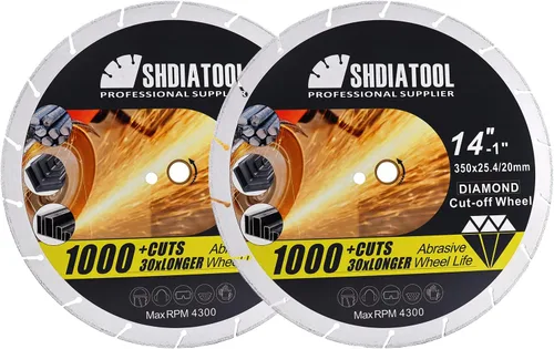 Vista 10 de SHDIATOOL Disco de corte de metal de diamante de 4 pulgadas para tubo de acero Ángulo de barras de refuerzo de hierro Hoja de rueda de corte soldada
