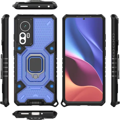 Vista 32 de Funda para 1+ Nord 2 5G, funda para OnePlus Nord 2 5G con funda de soporte, color azul