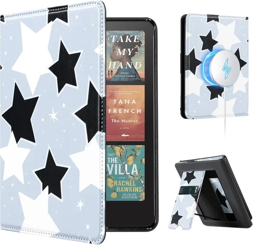 Vista 52 de CoBak Funda con soporte para Kindle Paperwhite - Funda de piel sintética duradera con función de apagado y encendido automático, ranura