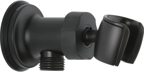 Vista 5 de DELTA FAUCET U4985-KS-PK - Soporte de ducha de mano con codo de pared ajustable, acero inoxidable negro