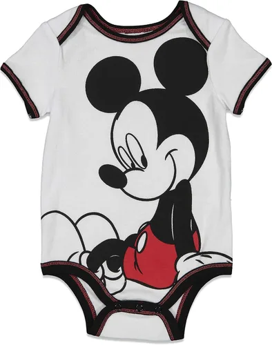 Vista 2 de Disney Conjunto de 4 piezas de Mickey Mouse traje de cuerpo con peto y pantalones