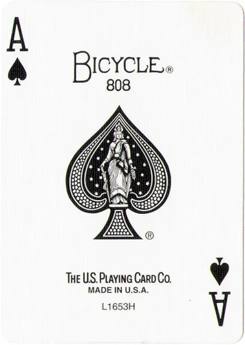 Vista 5 de Bicycle Blue Back (Clubs, Queen) cartas de truco de magia, cubierta de fuerza de 1 vía, 52 cartas del mismo número y traje, cartulina, inglés, a