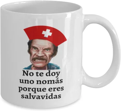 Vista 2 de Regalo para salvavidas taza de cafe no te doy una nomas