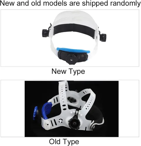 Vista 5 de Conjunto de casco de repuesto para la cabeza, casco de soldadura, diadema ajustable de ABS, diadema integrada para oscurecimiento solar automático