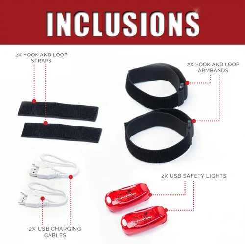 Vista 5 de Paquete de 2 luces LED de seguridad + luz trasera Guard G3X