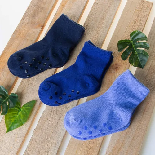 Vista 4 de 12 pares de calcetines antideslizantes para niños pequeños y niñas