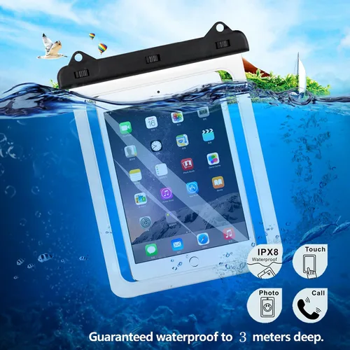 Vista 6 de AICase Universal iPad impermeable, bolsa seca para iPad Pro 10.5, nuevo iPad 9.7 2017/2018, iPad Pro 9.7, iPad Air/Air 2, tabletas de hasta 11.5 5