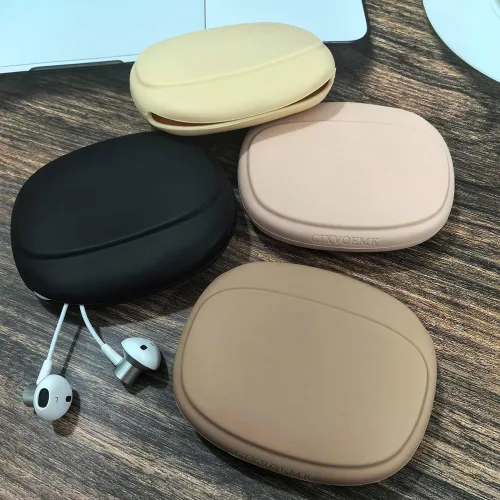 Vista 5 de Organizador de auriculares de silicona - Estuche de almacenamiento de cable de datos - Mini caja de almacenamiento magnética - Bolsa