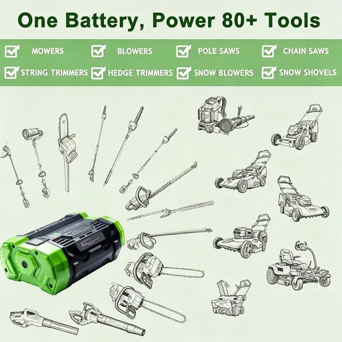 Vista 5 de FSKE Reemplazo de 3.0Ah para batería EGO BA1400T BA2800T compatible con batería EGO 56V