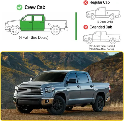 Vista 3 de Tira de decoración para panel de reposabrazos de puerta interior de coche compatible con Toyota Tundra 2014-2020 Accesorios de cubierta protectora