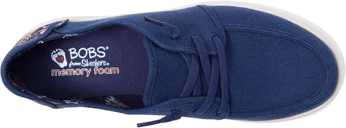 Vista 2 de Skechers BOBS Skipper - Zapatos sin cordones con estilo floral para mujer